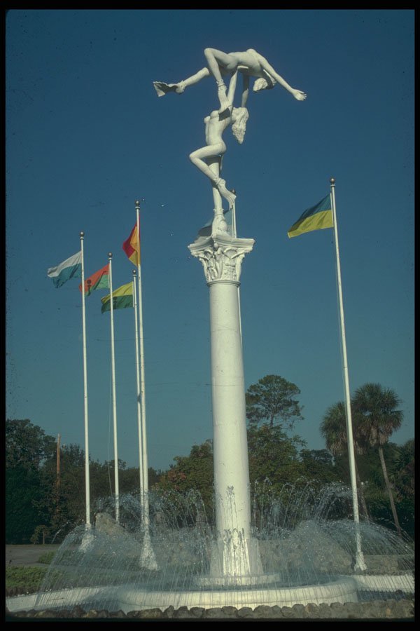 448029 Entrance Sculpture, Wickee Wackee Land Water Park A4 Photo Print