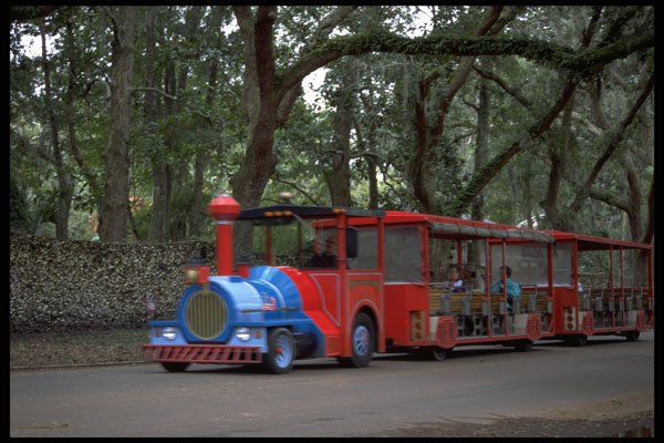 448040 Sightseeing Train, St. Augustine A4 Photo Print