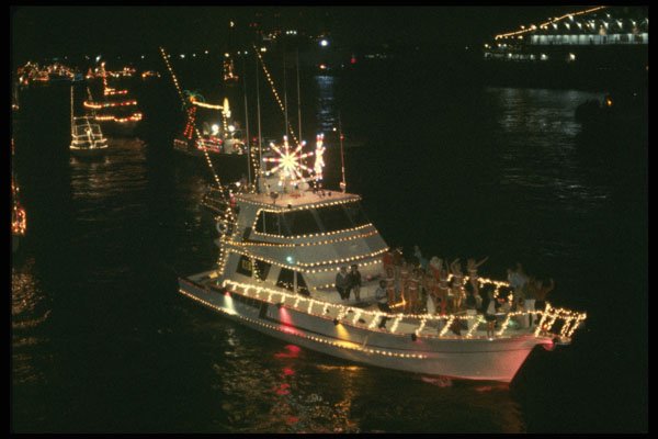 448060 Christmas Boat Parade, Fort Lauderdale A4 Photo Print