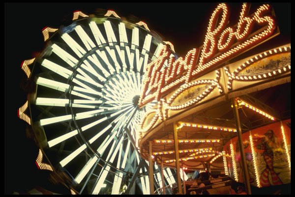 448062 Flying Bob's Ride At Broward County Fair, Hallandale A4 Photo Print