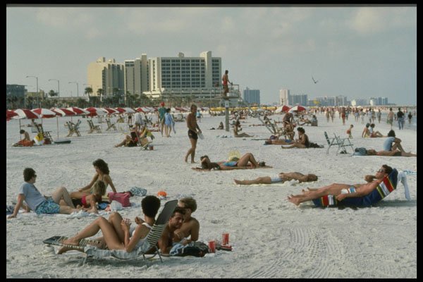 448069 Beach At Clearwater A4 Photo Print