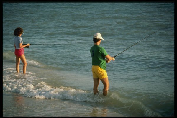 448071 Recreational Fishing On Captiva Island A4 Photo Print