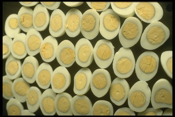 449064 Decoration With Halved Hard boiled Eggs A4 Photo Print