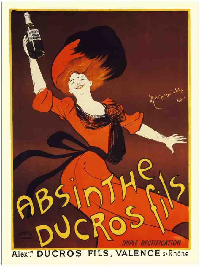 45 absinthe leonetto cappiello 1901 2 Vintage Advert A4 Photo Print