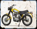 450 Scrambler 1 A4 Photo Print Motorbike Vintage Aged