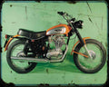 450 Scrambler 68 A4 Photo Print Motorbike Vintage Aged