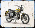 450 Scrambler 73 1 A4 Photo Print Motorbike Vintage Aged