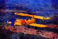 450024 Stearman, N2S 5, 1941, Oshkosh, Wisconsin A4 Limited Edition Watercolour Print