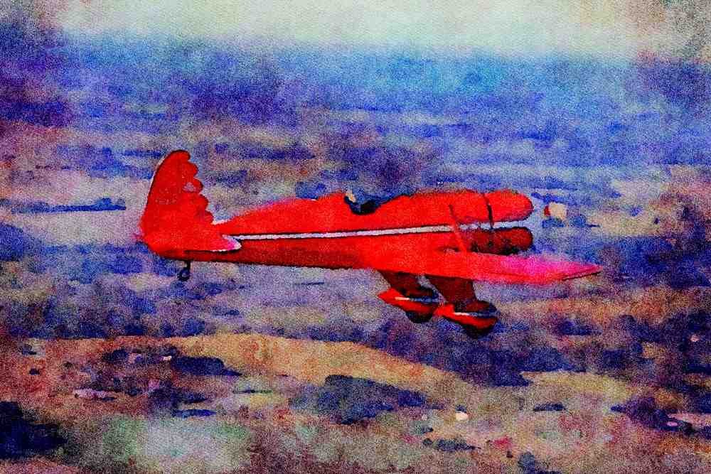 450025 Ryan, STA, 1937, Oshkosh, Wisconsin A4 Limited Edition Watercolour Print