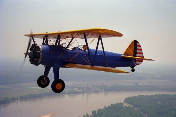 450045 Stearman, PT 17, 1941, St. Louis, Missouri A4 Photo Print