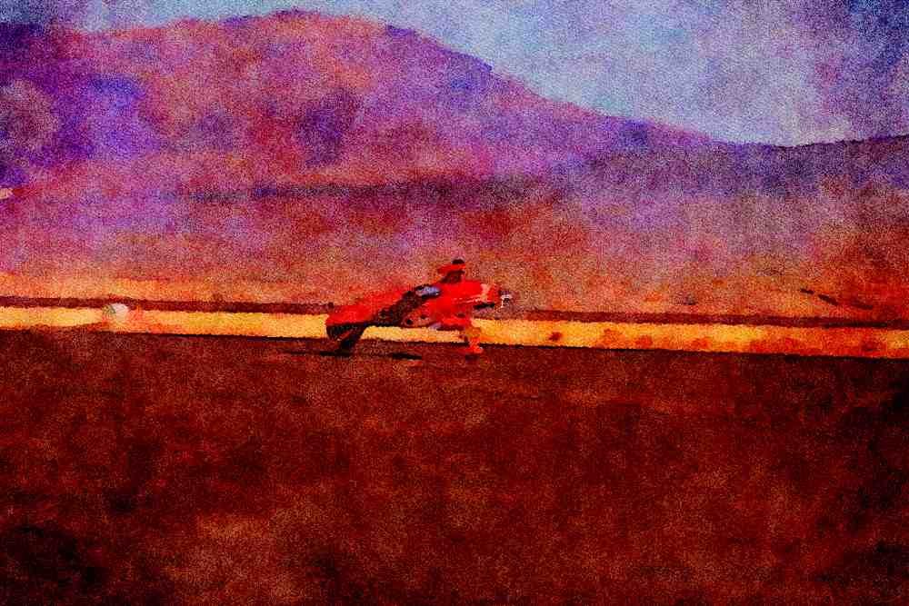 450059 Pitts, S 2, Reno, Nevada A4 Limited Edition Watercolour Print