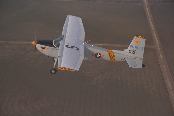 450066 Cessna, 180, 1954, Justin, Texas A4 Photo Print