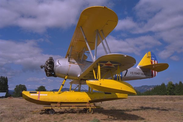 450088 Naval Aircraft Factory, N3N 3, 1940, Hood River, Oregon A4 Photo Print