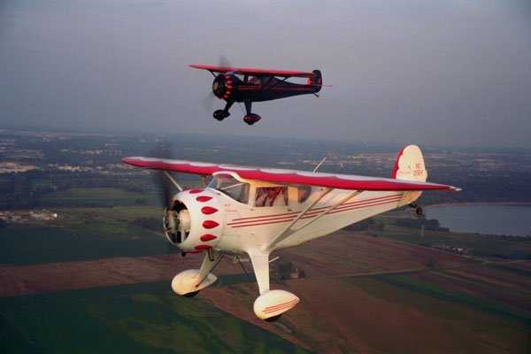 450093 Monocoupe, Clipwing (foreground), Creve Coeur, Missouri A4 Photo Print