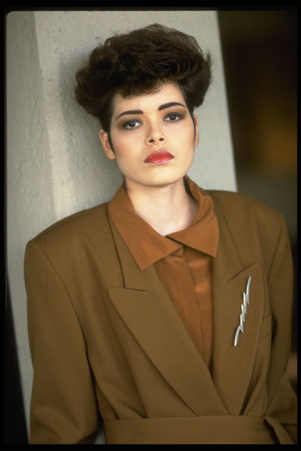 451015 Short Euro chic, Androgynous Look A4 Photo Print