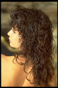 451020 Long Wet look Ring Curls A4 Photo Print