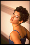 451040 Short Style, Sultry Brunette A4 Photo Print