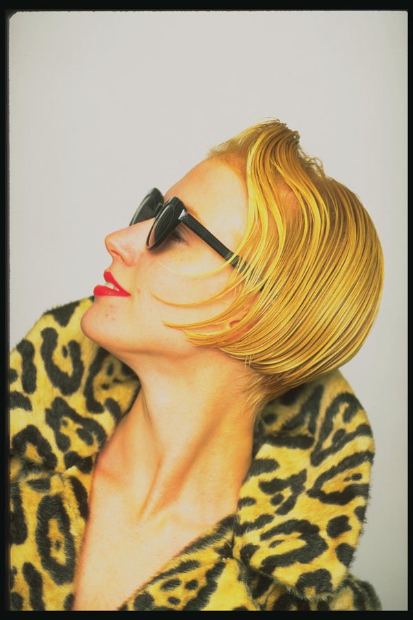 451046 Sculptured Look, Stylized Blonde Hair A4 Photo Print