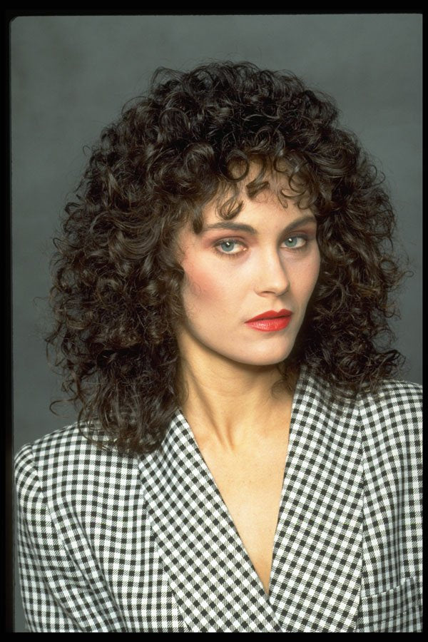 451059 Day Look, Brunette, Spiral Curls A4 Photo Print