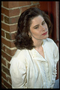 451073 Brunette Seated At Window, Shoulder length Hair A4 Photo Print