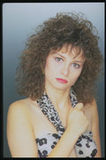 451083 Layered Curly Perm, Model In Print Halter A4 Photo Print