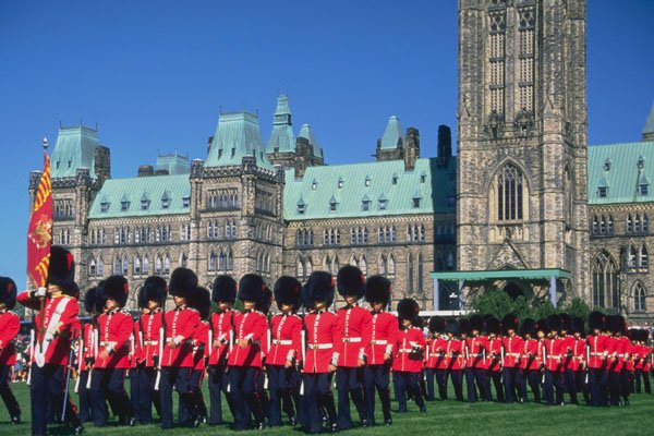 454000 Marching On Parliament Hill, Ottawa, Ontario A4 Photo Print