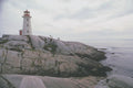 454007 Lighthouse At Peggy's Cove, Nova Scotia A4 Photo Print
