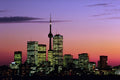 454035 Skyline With CN Tower At Sunset, Toronto, Ontario A4 Photo Print