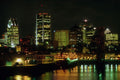 454053 Montreal At Night, Quebec A4 Photo Print