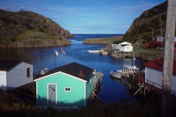 454056 Fishing Village, Quidi Vidi, Newfoundland A4 Photo Print