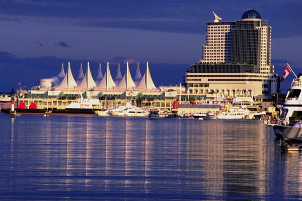 454062 Canada Place And Pan Pacific, Vancouver, British Columbia A4 Photo Print