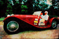 455011 1936 SS 100 Jaguar A4 Limited Edition Watercolour Print