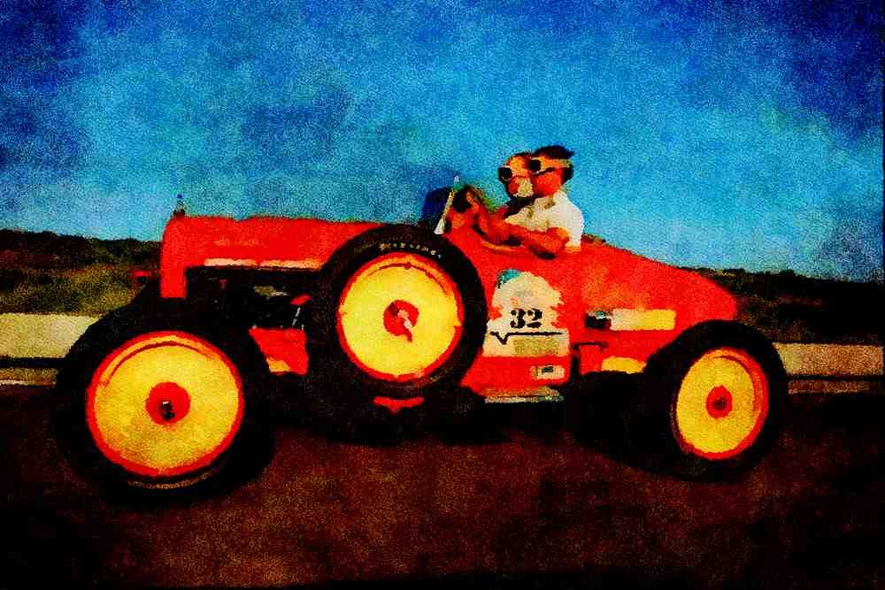 455013 1922 Chevrolet 490 Dirt Racer A4 Limited Edition Watercolour Print