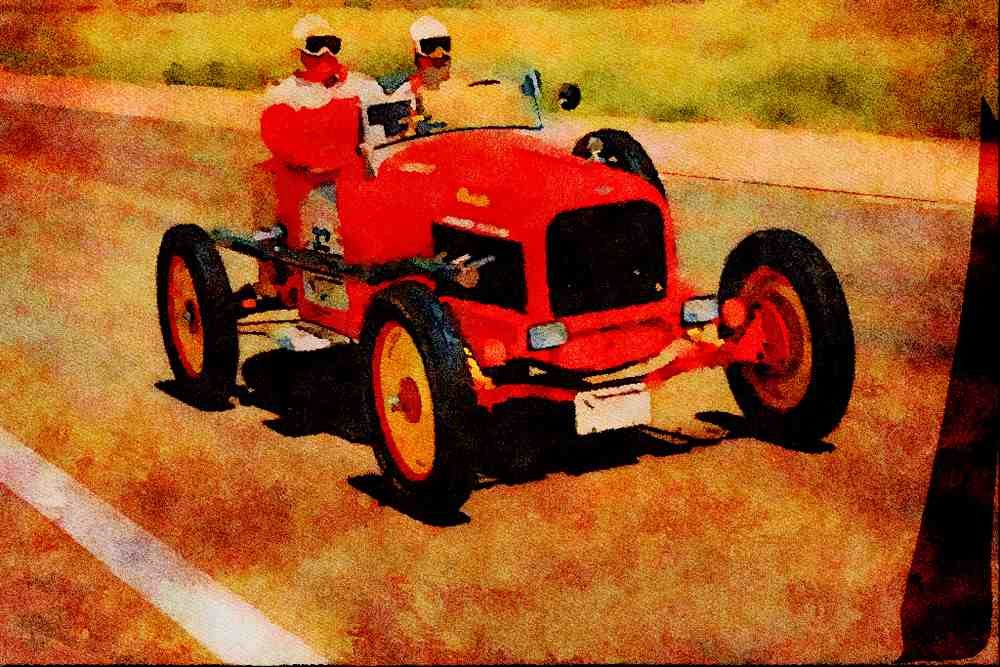455014 1922 Chevrolet 490 Dirt Racer A4 Limited Edition Watercolour Print