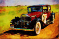 455018 1932 Packard Model 902 A4 Limited Edition Watercolour Print