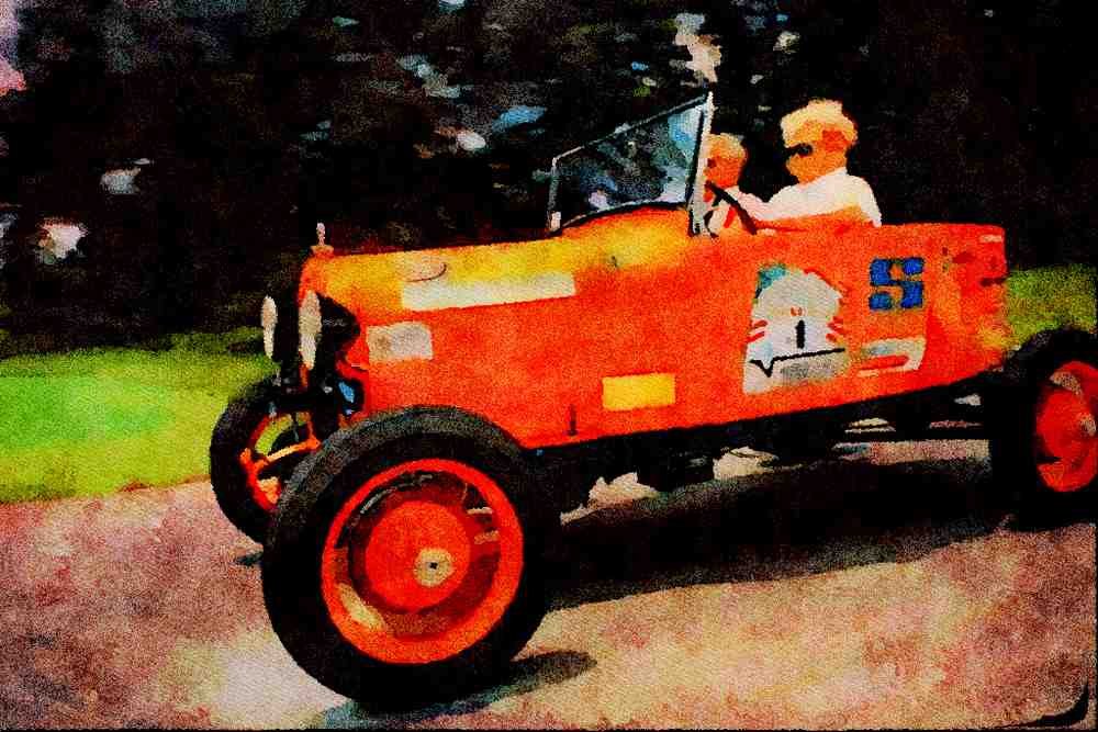 455019 1929 Ford Model _A_ Dirt Track Racer A4 Limited Edition Watercolour Print
