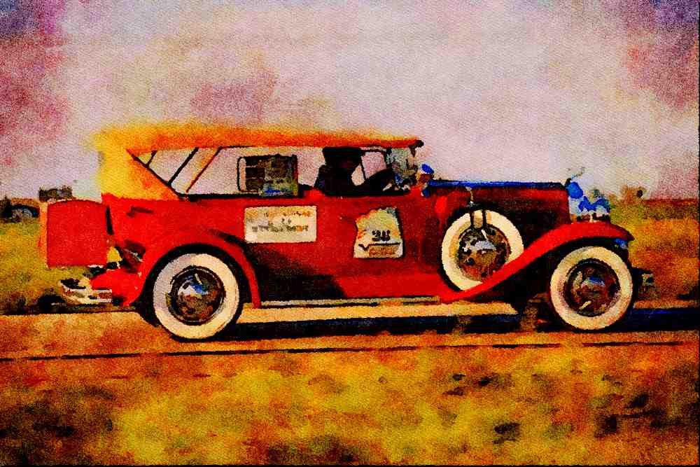 455024 1930 LaSalle 7 passenger Phaeton A4 Limited Edition Watercolour Print
