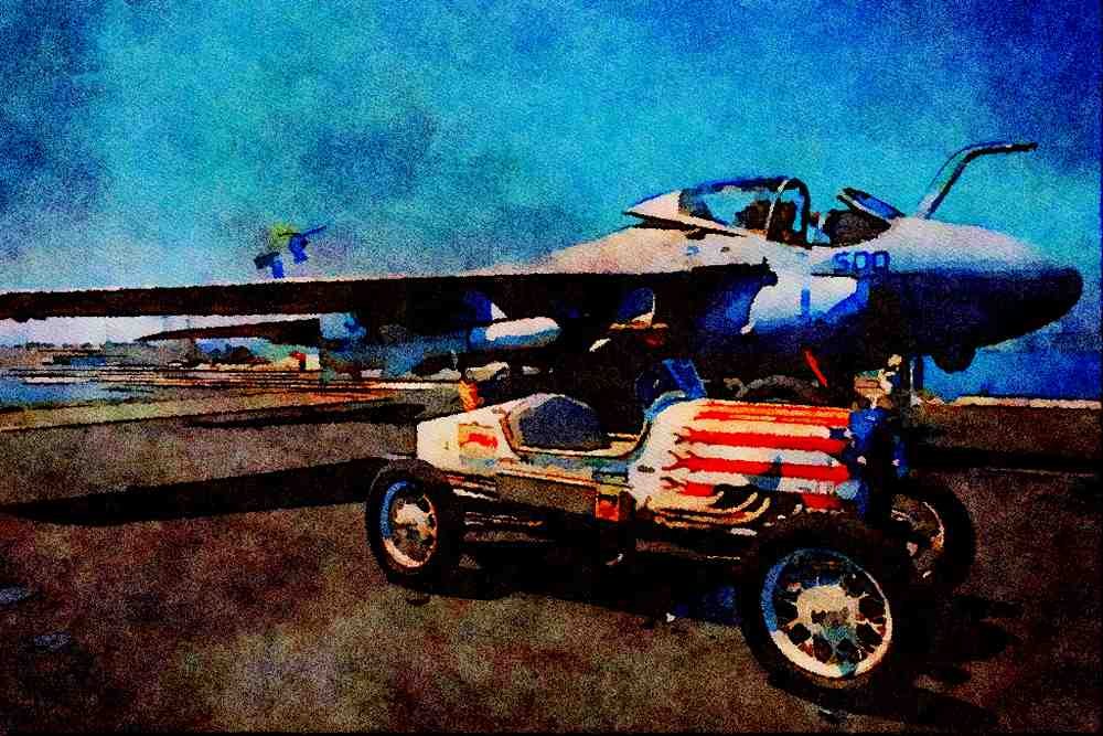 455025 1929 Ford Dirt Track Racer _Apollo_ A4 Limited Edition Watercolour Print