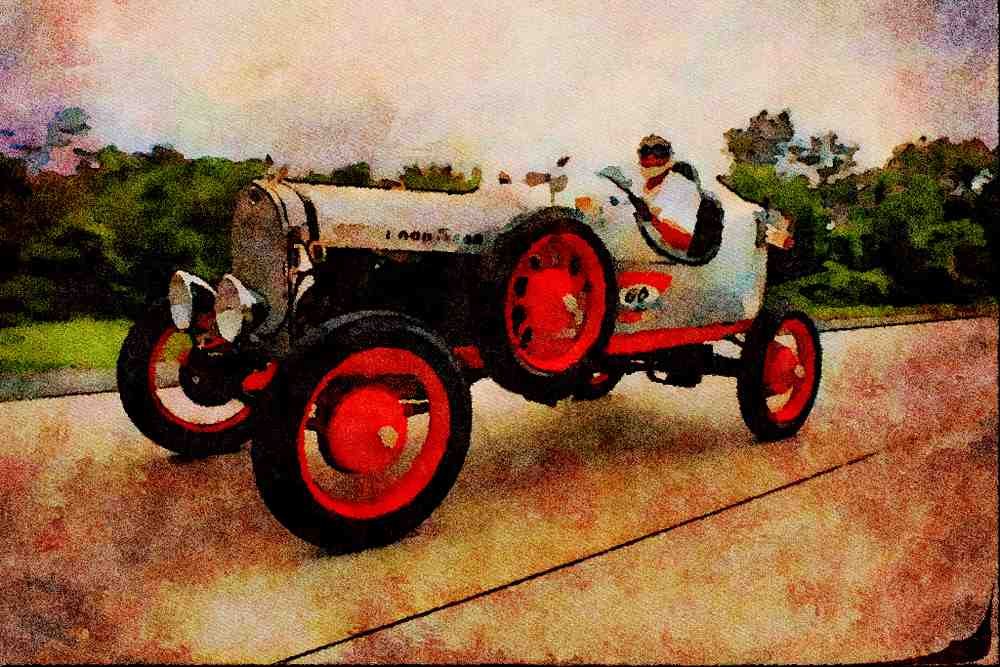 455026 1928 Ford Dirt Track Racer A4 Limited Edition Watercolour Print
