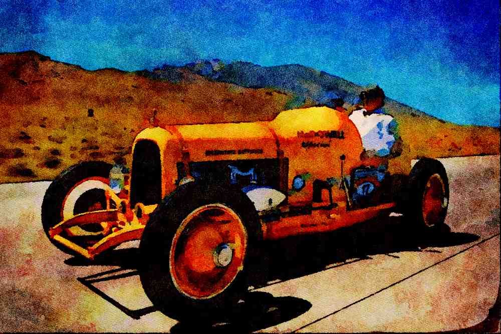 455027 1928 McDowell Special Sprint Car A4 Limited Edition Watercolour Print