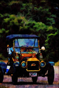 455028 1911 Ford Model _T_ A4 Limited Edition Watercolour Print