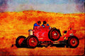 455036 1934 Ford Midget Sprint Car A4 Limited Edition Watercolour Print