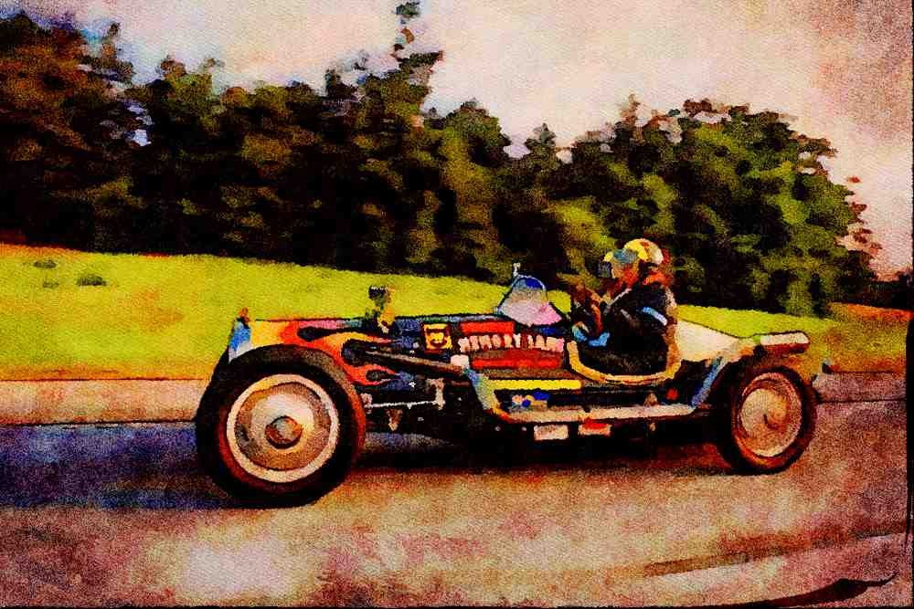 455037 1932 Chevrolet Indy Racing Car A4 Limited Edition Watercolour Print