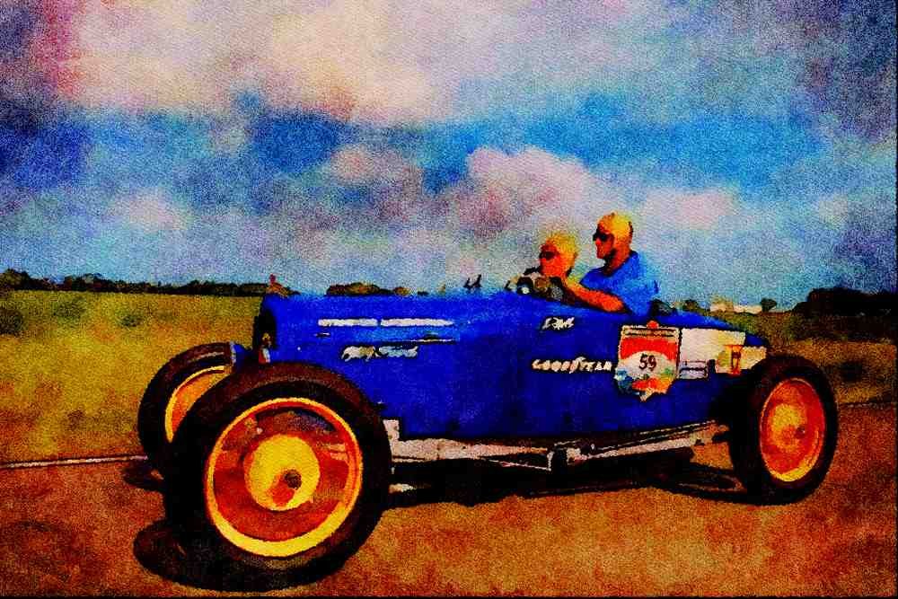 455038 1929 Ford Speedster A4 Limited Edition Watercolour Print