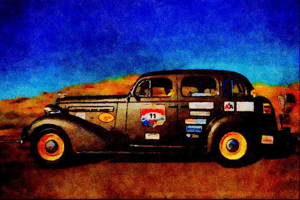 455043 1936 Buick Model 41 A4 Limited Edition Watercolour Print