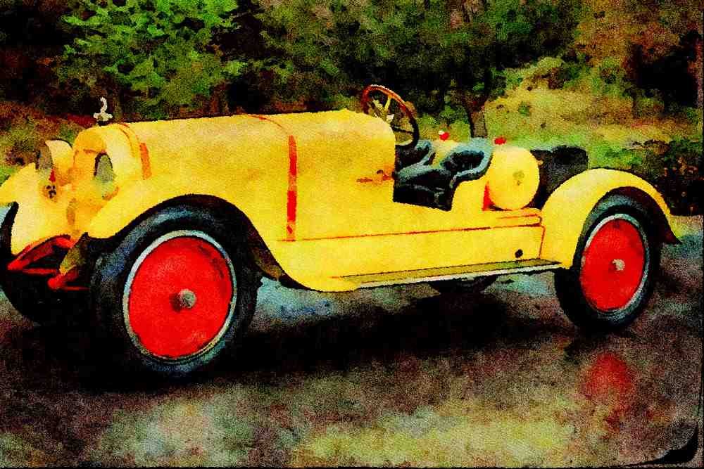 455046 1923 Hudson Speedster A4 Limited Edition Watercolour Print