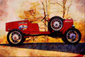 455047 1929 Ford Racer A4 Limited Edition Watercolour Print