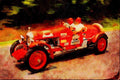 455056 1924 Bentley 3 liter Speedster A4 Limited Edition Watercolour Print