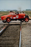 455059 1929 Ford Speedster On Railroad Tracks A4 Photo Print