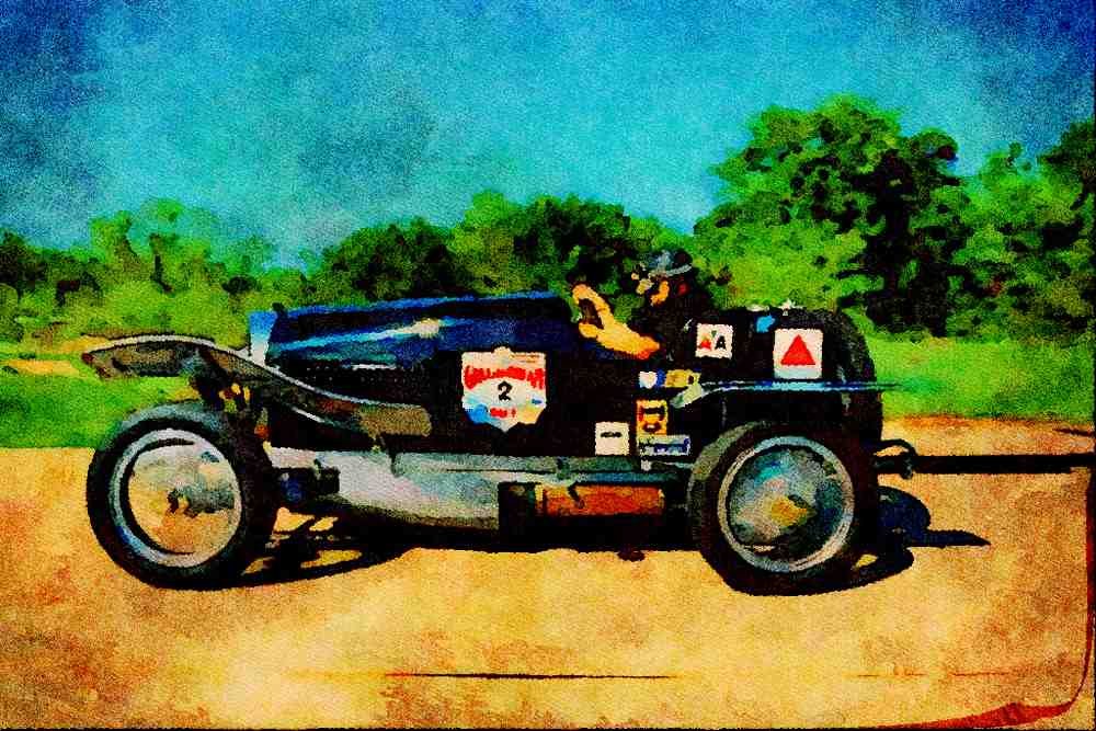 455065 1914 F.R.P. Racer A4 Limited Edition Watercolour Print